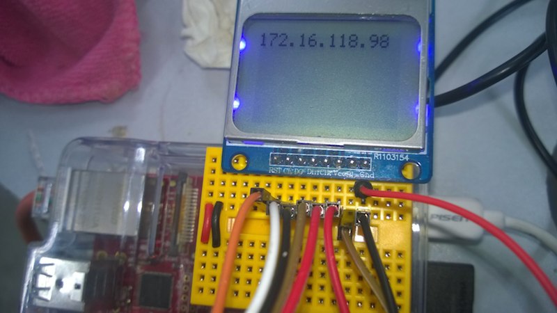 Raspberry Pi Nokia 5110 Results